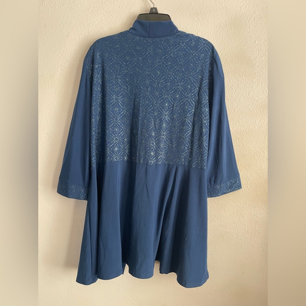 R&M Richards Elegant Blue Cardigan - image 2